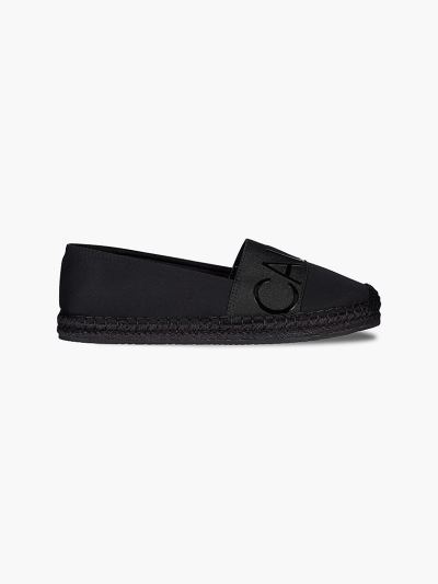 Calvin Klein Cipők HU107280 | Calvin Klein Rubberised Logo Női Espadrilles Fekete